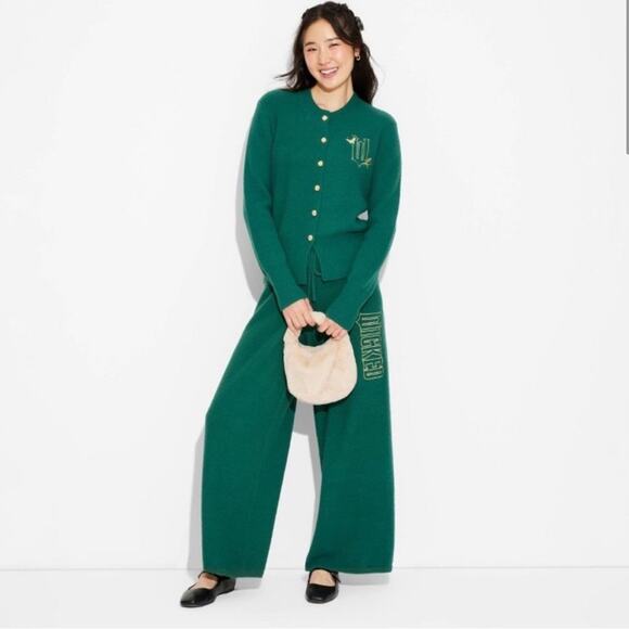 Wicked Graphic Cardigan Ariana Grande Paul Tazewell Green Size XXL - Picture 2 of 8